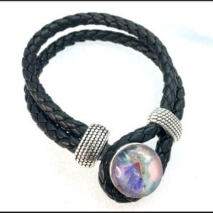 Bracelet leather Noosa Handmade 20mm snap SB20